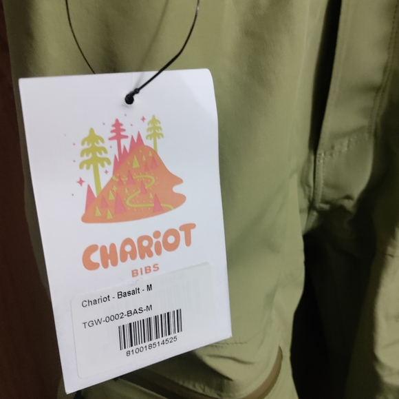 Trew Gear Chariot Bibs women's Medium Basalt Green - Picture 2 of 4